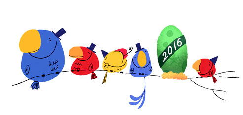 Doodle 2016 Bonne année