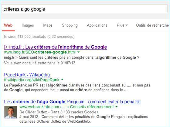 Première position dans Google en lutte avec wikipedia et webrankinfo